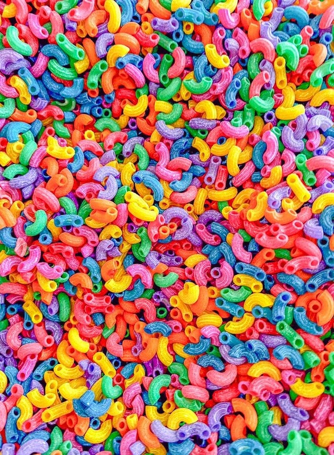 Sensory-N-Stuff 2 Cups of Rainbow Pasta Sensory Bin Filler for Sensory Table - Elbow Noodles - Image 3